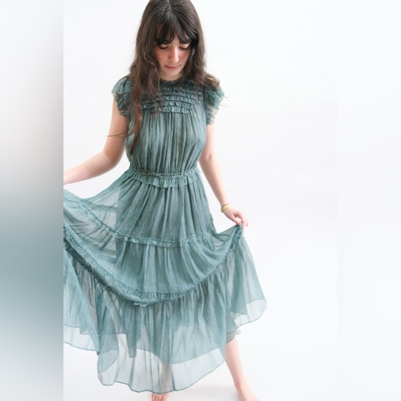 Ulla Johnson Marta Dress In Adriatic - Picture 8 of 9